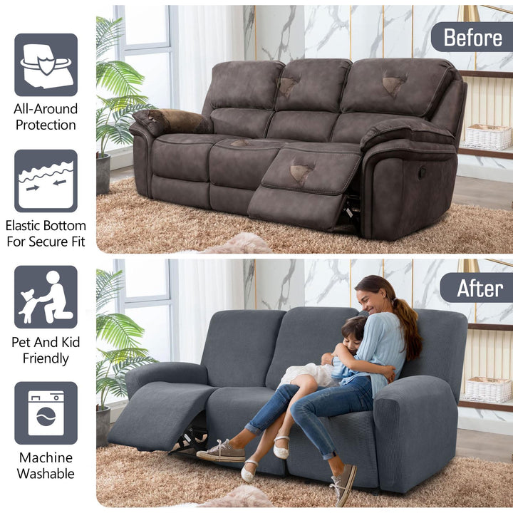TAOCOCO Recliner Sofa Covers 8-Pieces Stretch Large Cou