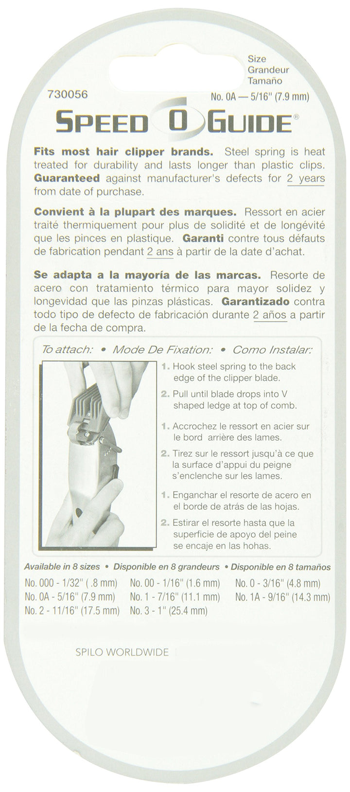 Speed-O-Guide SPG0517 Clipper Comb, Red