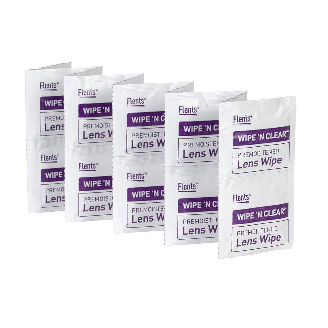 Flents Wipe &#39;N Clear Pre-Moistened Lens Wipes A