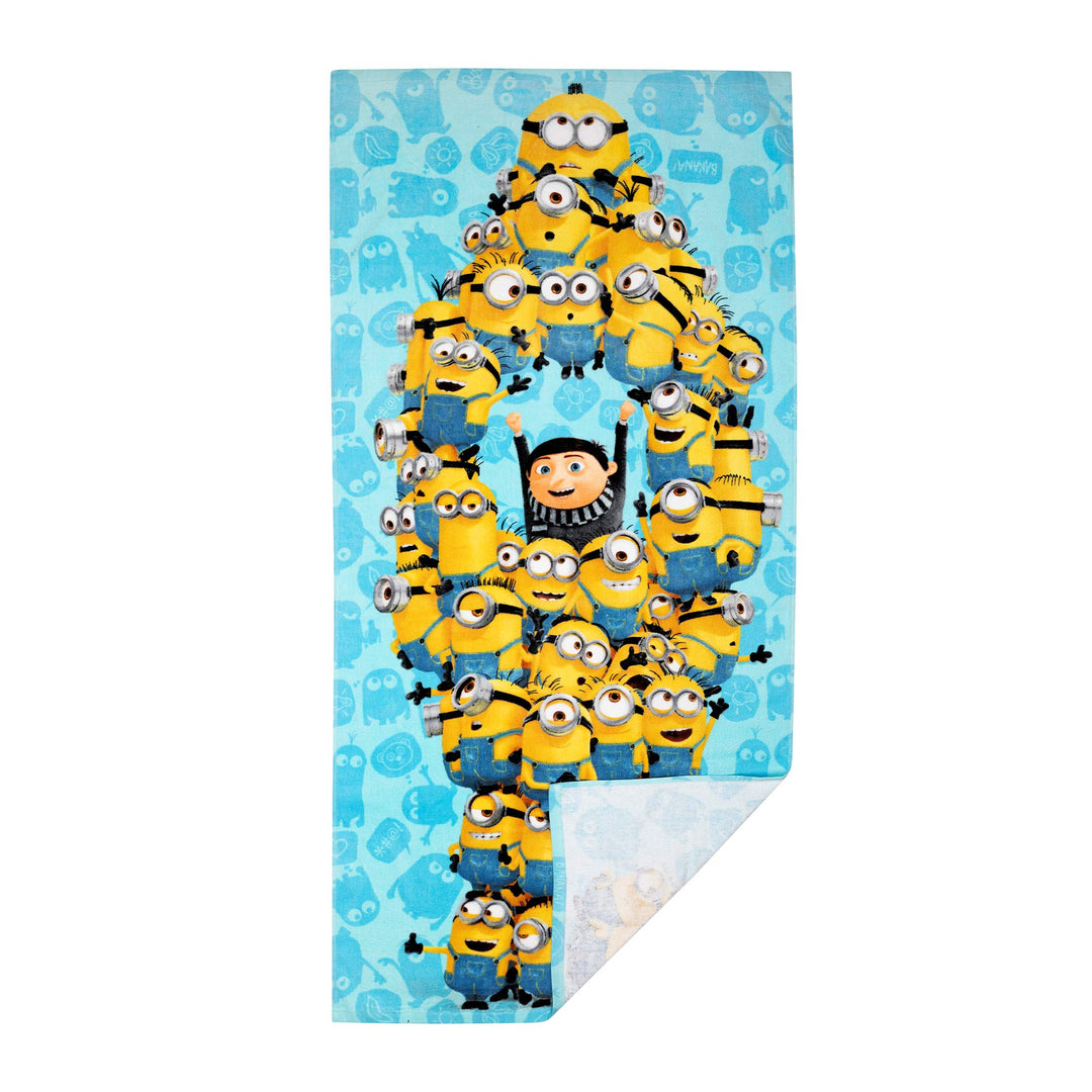 Kids Super Soft Cotton Bath/Pool/Beach Towel, 58 in x 28 in, Minions The Rise Of Gru