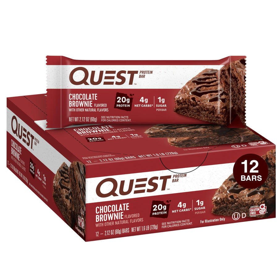 Bar - 60g (Pack of 12, Chocolate Brownie)