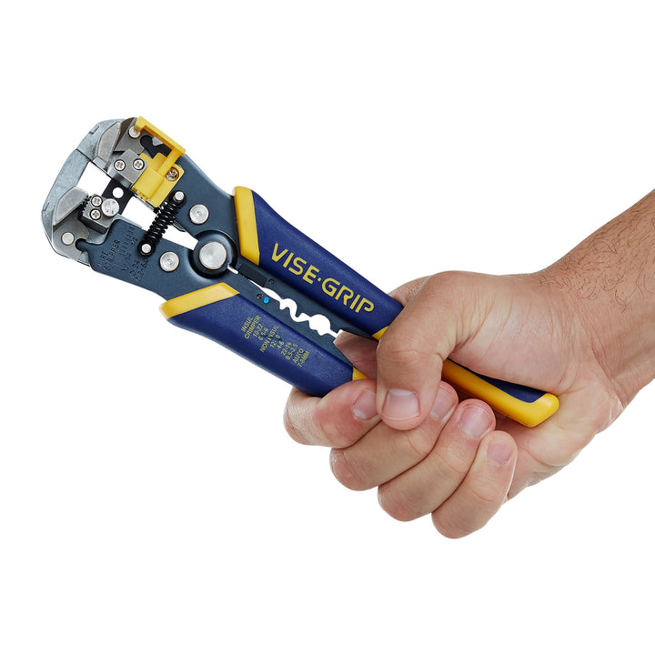 VISE-GRIP Wire Stripper, 2 inch Jaw, Cuts 10-24 AWG, ProTouch Grip for Maximum Comfort (2078300)
