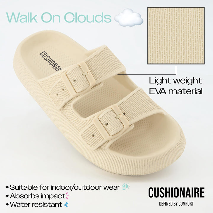 Women&#39;s Fame recovery cloud slide sandals sandals with +Comfort, Blush 7