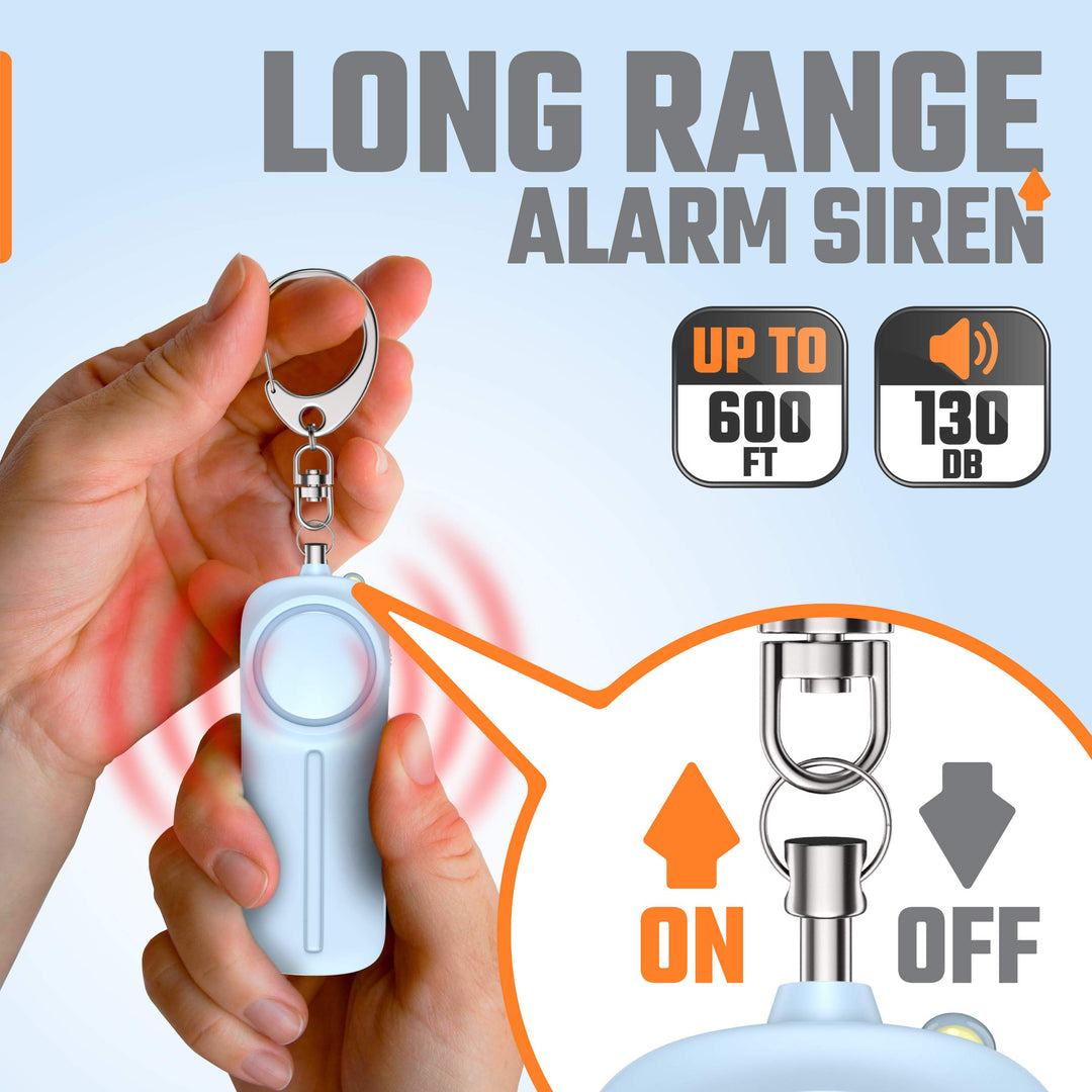 Personal Safety Alarm Keychain for Women – 130 dB Loud 