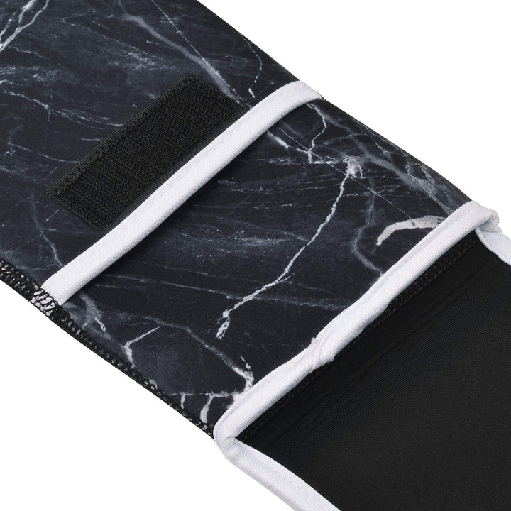 Bluecell Water-resistant Neoprene Curling Iron Holder Flat Iron Curling Wand Travel Cover Case Bag Pouch 15 x 5 Inches (Black Marble Pattern)