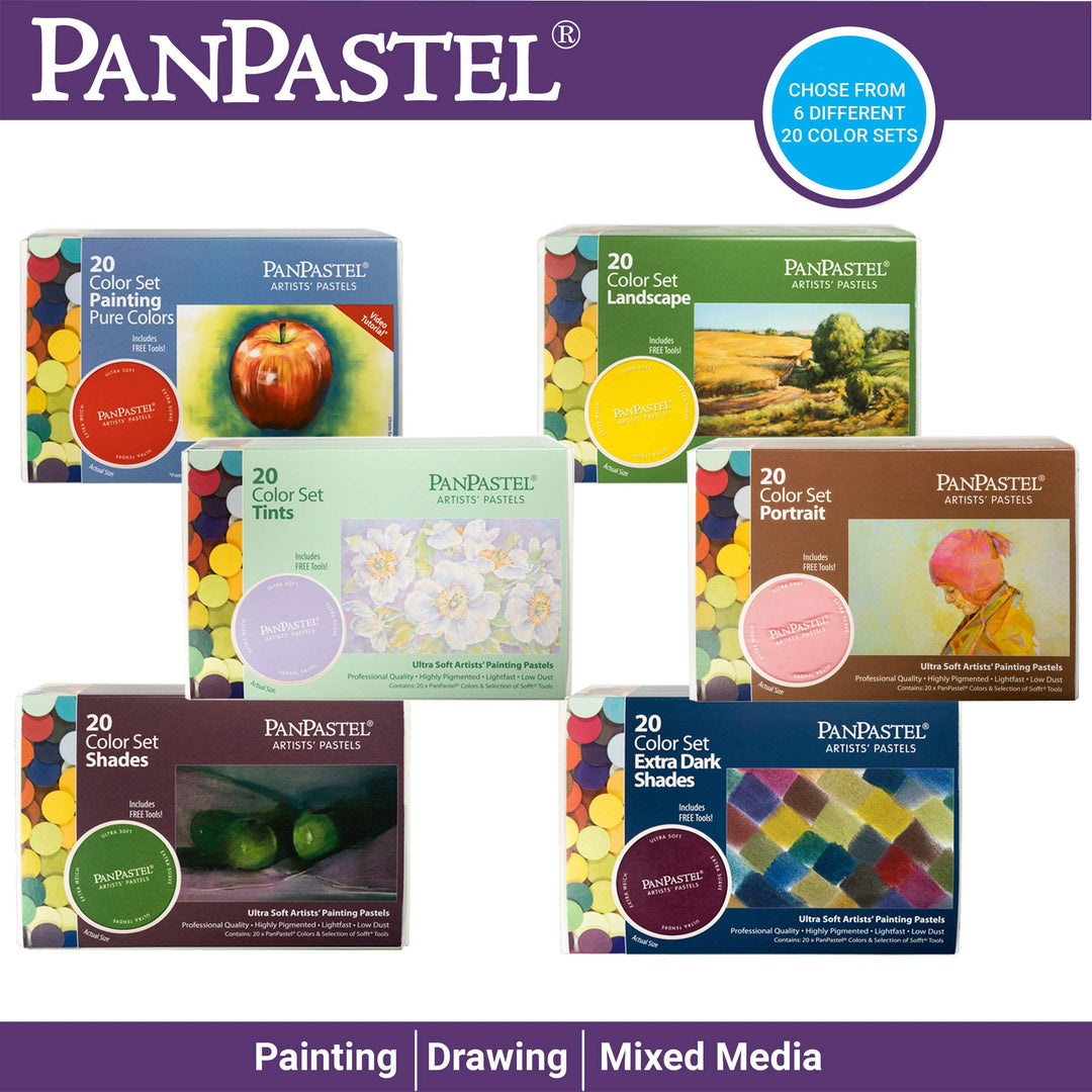 PanPastel Portrait Set, 20 Color, Includes Sofft Tools