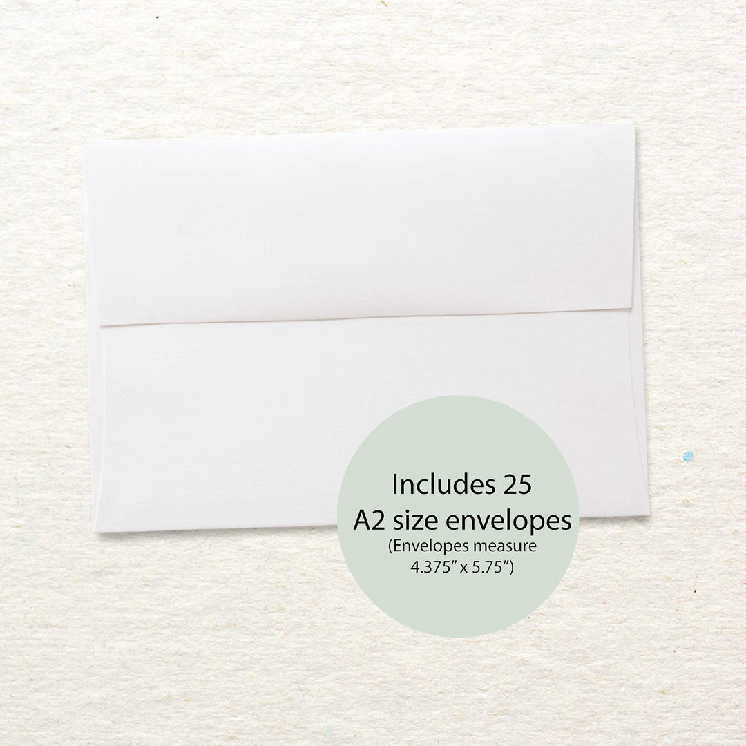 Set of 25 Safari Theme Thank You Cards with Envelopes, Jungle Theme Thank You Cards with Envelopes, Baby Shower Thank You Cards, Children&#39;s Thank You Cards, Animal Thank You Cards