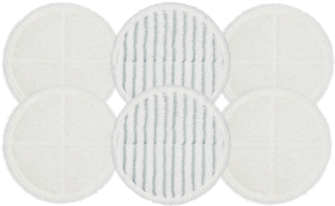 2124 Replacement Pads, Compatible with Bissell Spin-Wave Hard Floor Cleaner Powered Rotating Mop 2039 Series, 2307, 2315A, Part # 2124 (6 - Pack (4 Soft Pads + 2 Scrubby Pads))