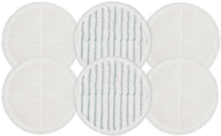 2124 Replacement Pads, Compatible with Bissell Spin-Wave Hard Floor Cleaner Powered Rotating Mop 2039 Series, 2307, 2315A, Part # 2124 (6 - Pack (4 Soft Pads + 2 Scrubby Pads))
