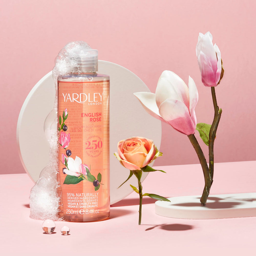 Yardley Of London English Rose By London, 8.4 Oz Luxury Body Wash For Women