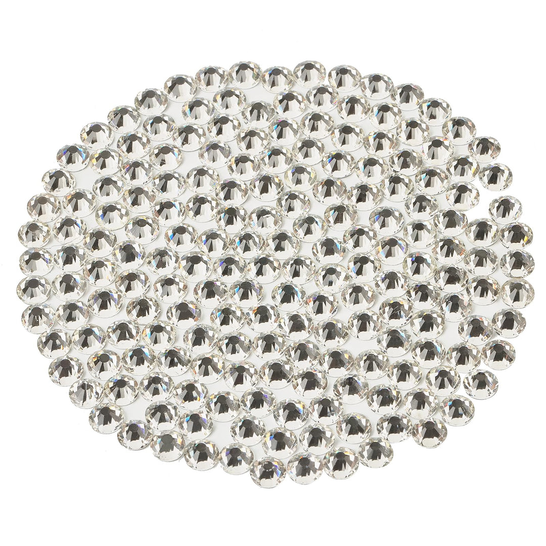Jollin 2880pcs Glue Fix Crystal Flatback Rhinestones Gl