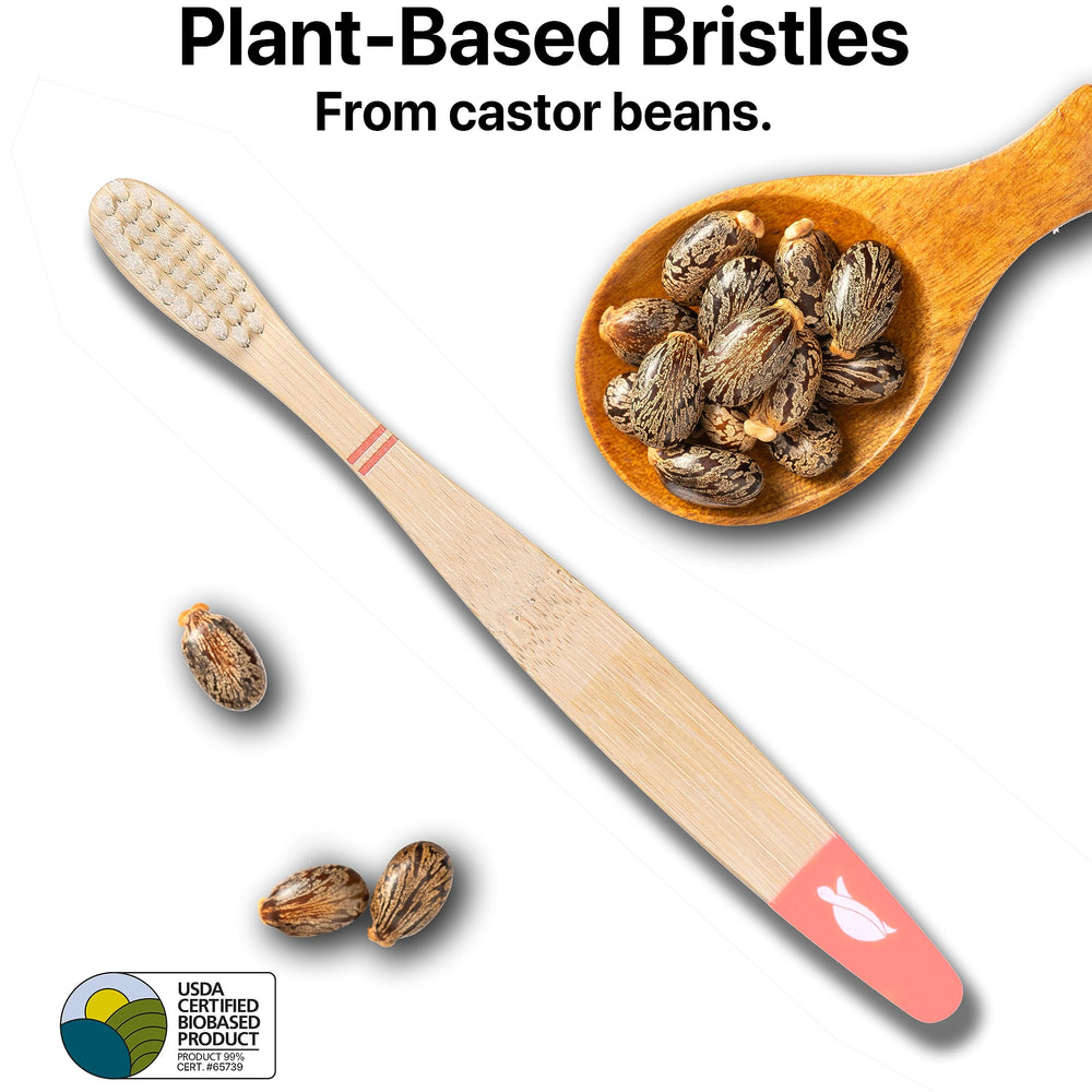 Seaturtle Kids Plant-Based Bristles Bamboo Toothbrush -