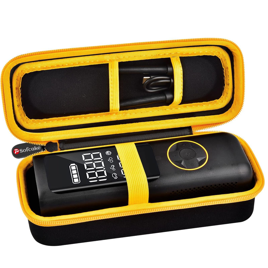 Case Compatible with Fanttik X8 for APEX/APEX EV Tire Inflator Portable Air Compressor. Storage Holder for Hafuloky for Woowind for ILTIDE for Prilotte Air Pump (Box Only) - Yellow