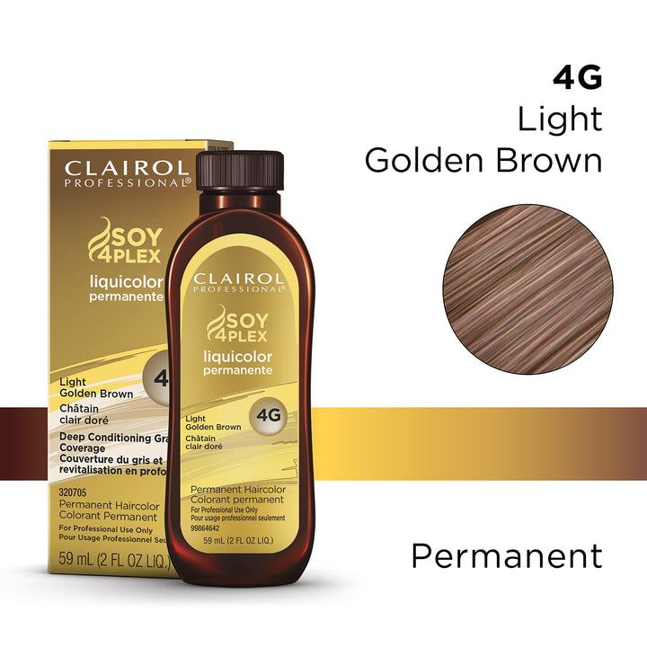Permanent Liquicolor for Hair, 4g Light Gold Brown, 2 oz.