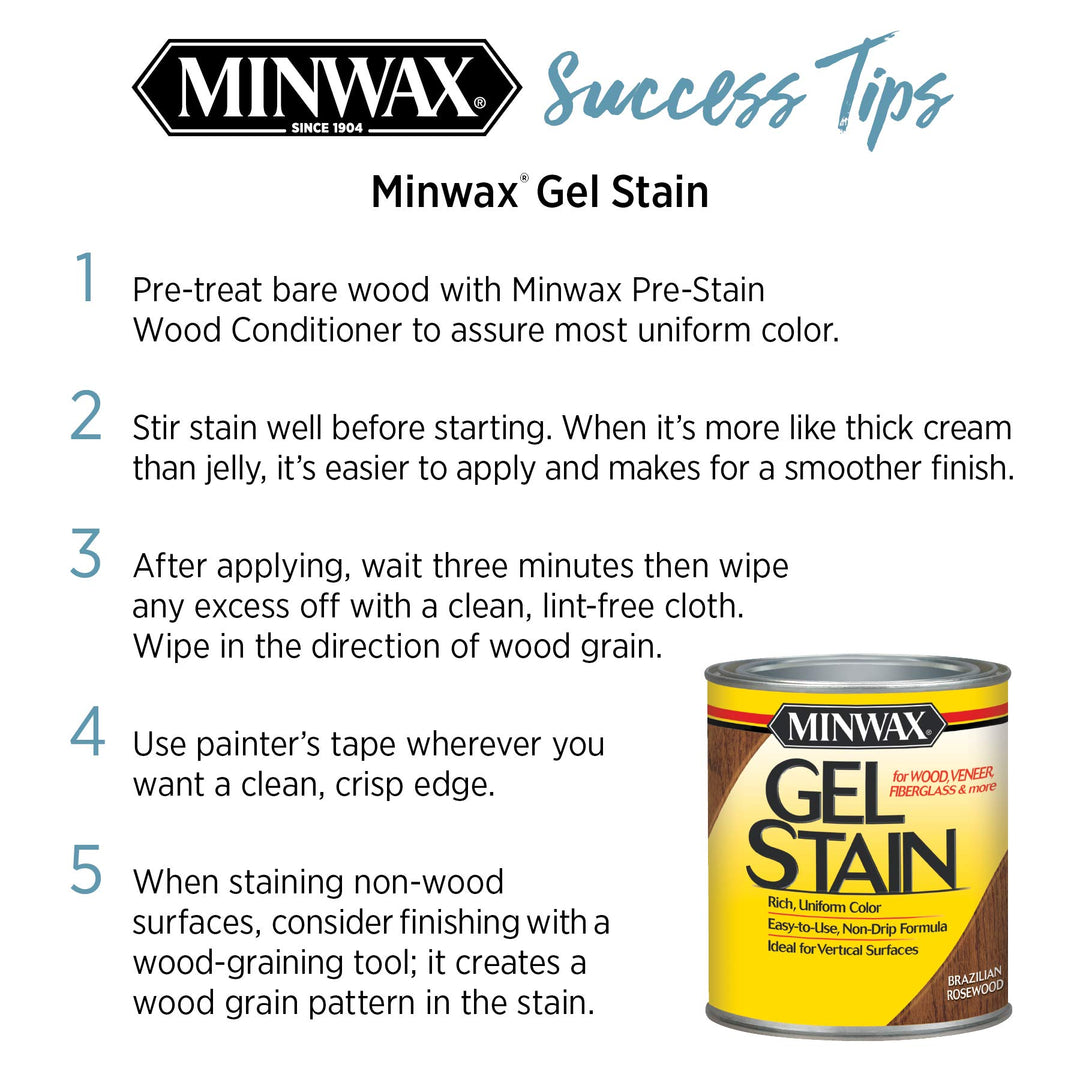 Gel Stain for Interior Wood Surfaces, Quart, Coffee