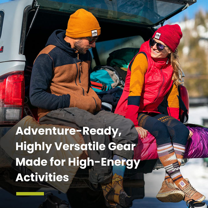 Thermal Merino Colorblock Headband | Merino Wool Sweatband for Men and Women, Laguna Blue Heather, One Size