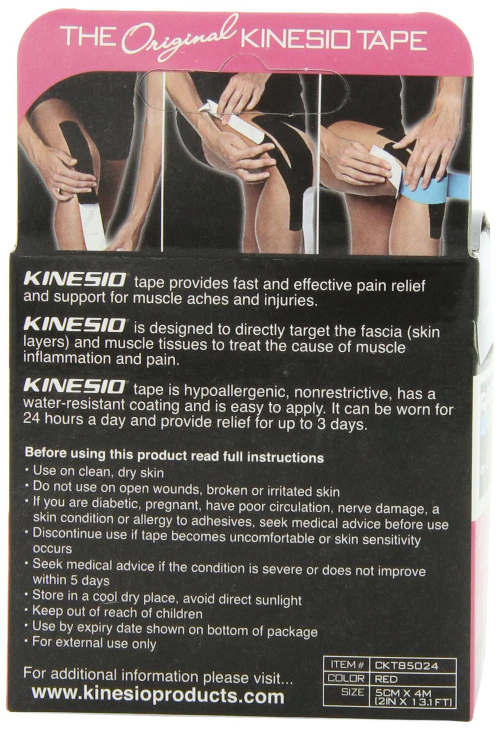 2 Kinesio® Tex Classic W/R Red