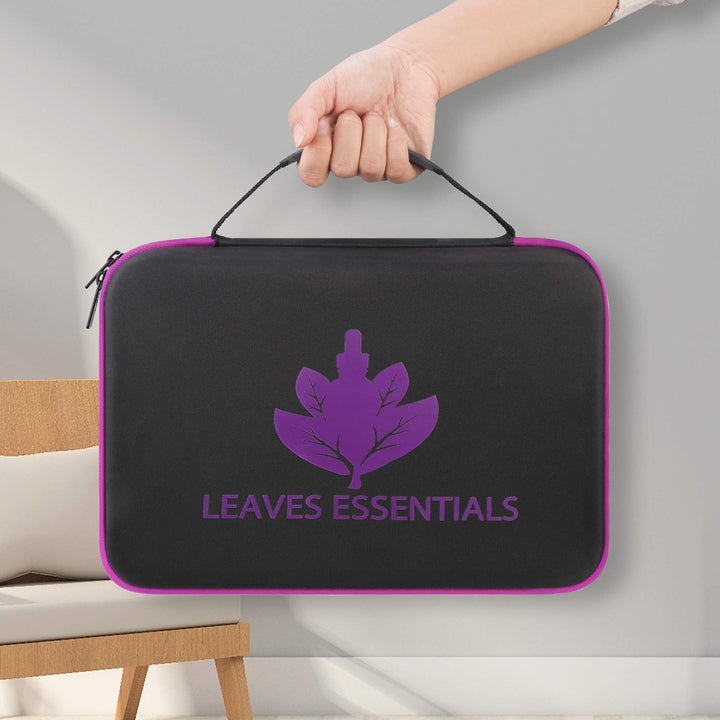 Essential Oil Storage Holder Organizer Carrying Case, Essential Oils Box Holds 70 Bottles 5ml 10ml 15ml 20ml Bottle for doTerra, Young Living Oils, Essential Oil Bag with Labels &amp; Bottle Opener