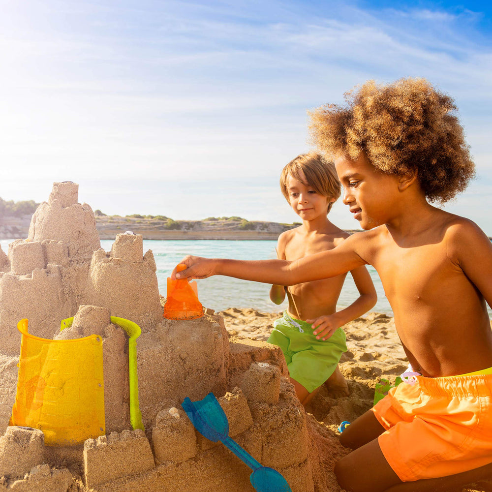 – Sand Toys For Kids – 11Pc Sandcastle Building Kit With Molds And Shovel – Outdoor Sandbox Toys – Sand Castle Play Set – 3 Years + – Sand Castle Play Set
