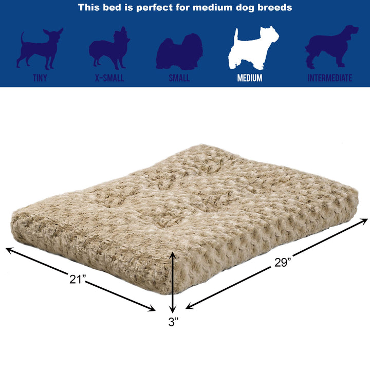 Deluxe Dog Beds | Super Plush Dog &amp; Cat Beds Ideal for Dog Crates | Machine Wash &amp; Dryer Friendly, 1-Year Warranty