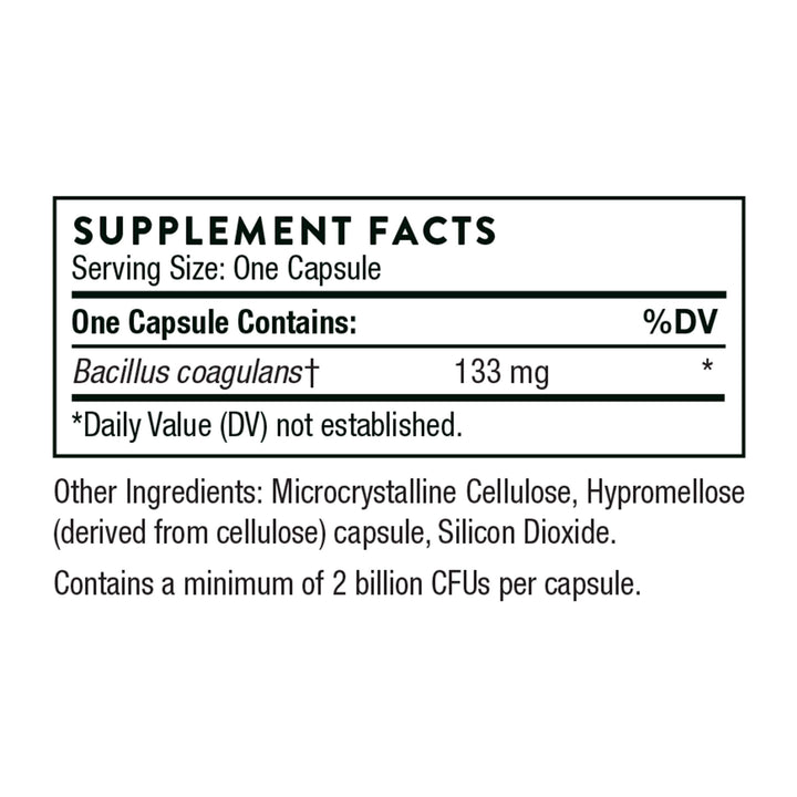 THORNE Bacillus Coagulans Probiotic - Shelf Stable Prob