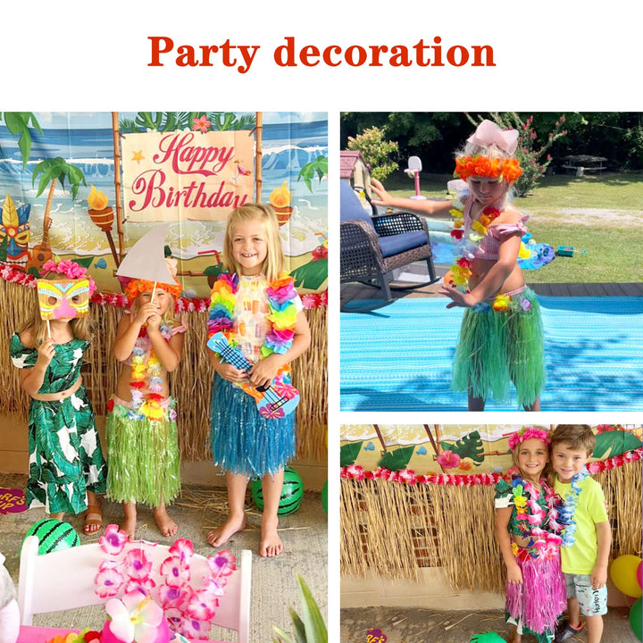 Hajoyful Grass Skirt Hawaiian Luau Hula Skirts Party De
