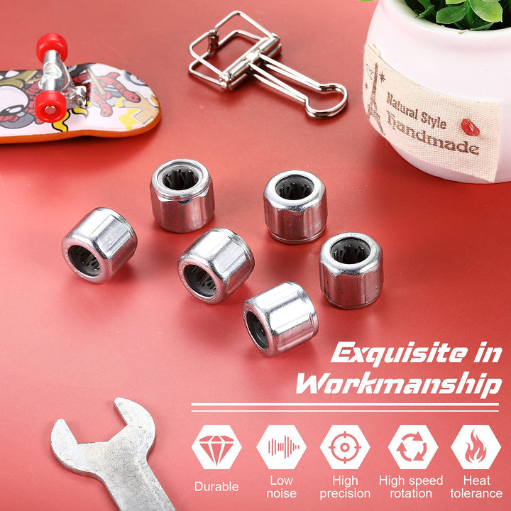 Tondiamo 6 Pieces Needle Roller Bearings unilateral Bearing Small Octagonal Bearings Industrial Bearings 8mm Bore 14mm OD 12mm Width with Nice Load Carrying Capacity and Stiffness Bearing