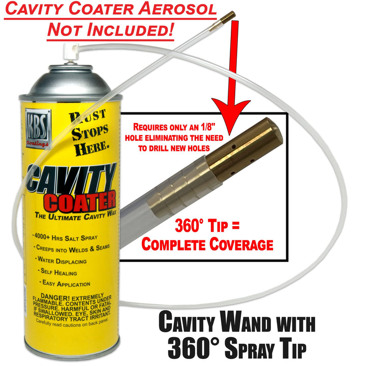KBS Coatings 75015 36 Cavity Wand with 360 Degree Spray