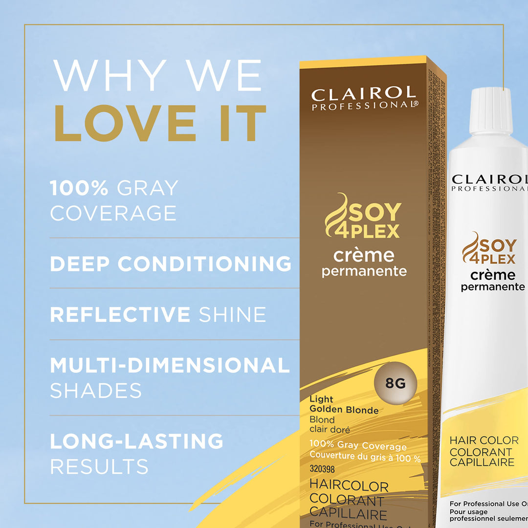 Clairol Permanent Crme, 8g Light Gold Blonde, 2 oz.