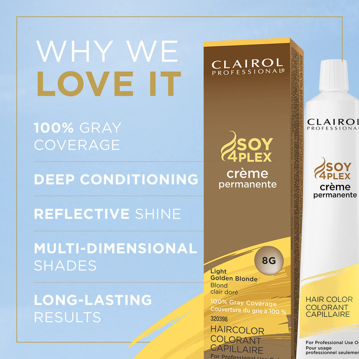 Clairol Permanent Crme, 8g Light Gold Blonde, 2 oz.