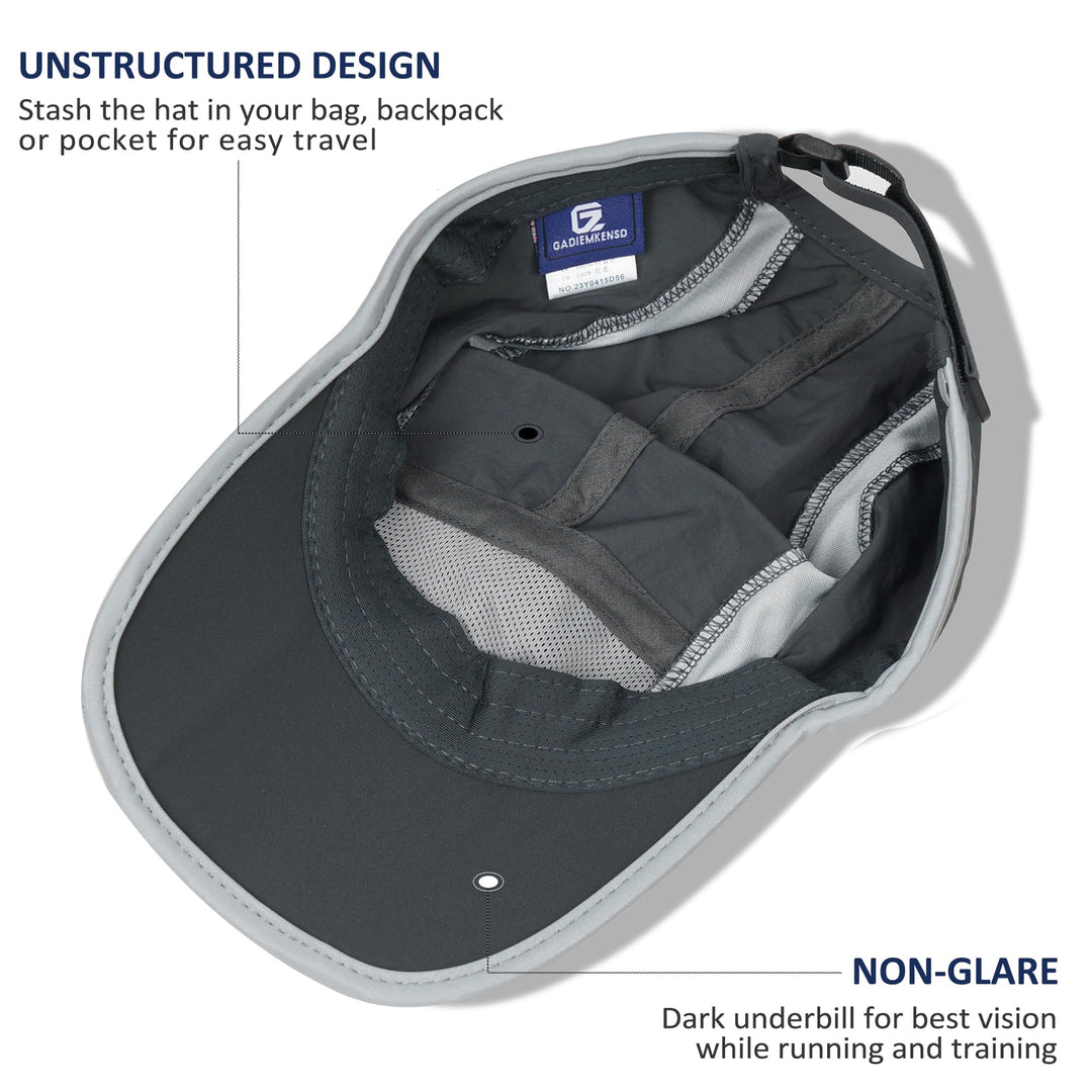 GADIEMKENSD Sport Hat 50+ UPF Inhibit UV Lightweight Ba