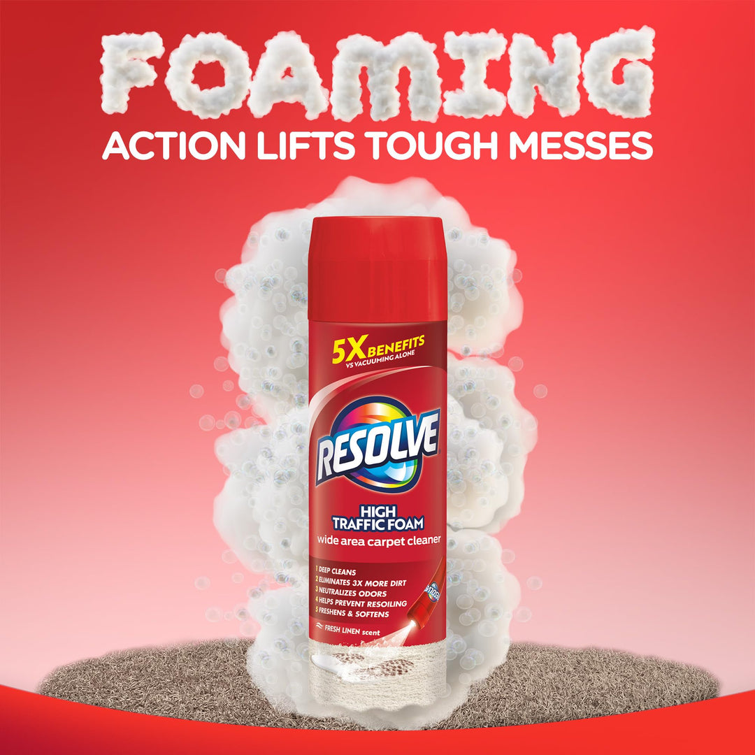 Resolve High Traffic Carpet Foam Cleaner, Carpet Cleane