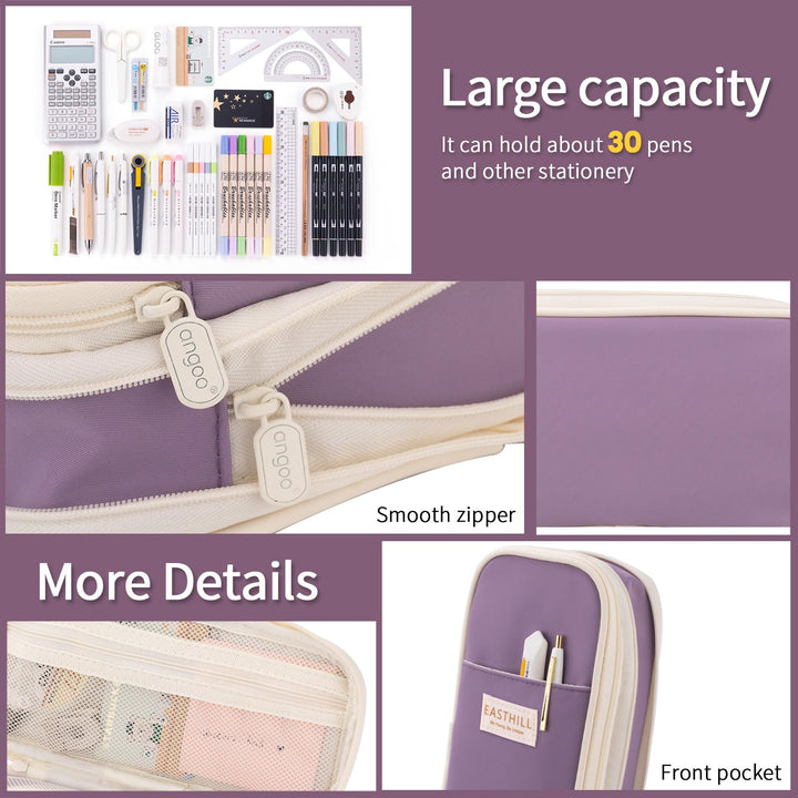 EASTHILL Big Capacity Pencil Case Large Pencil Pouch St