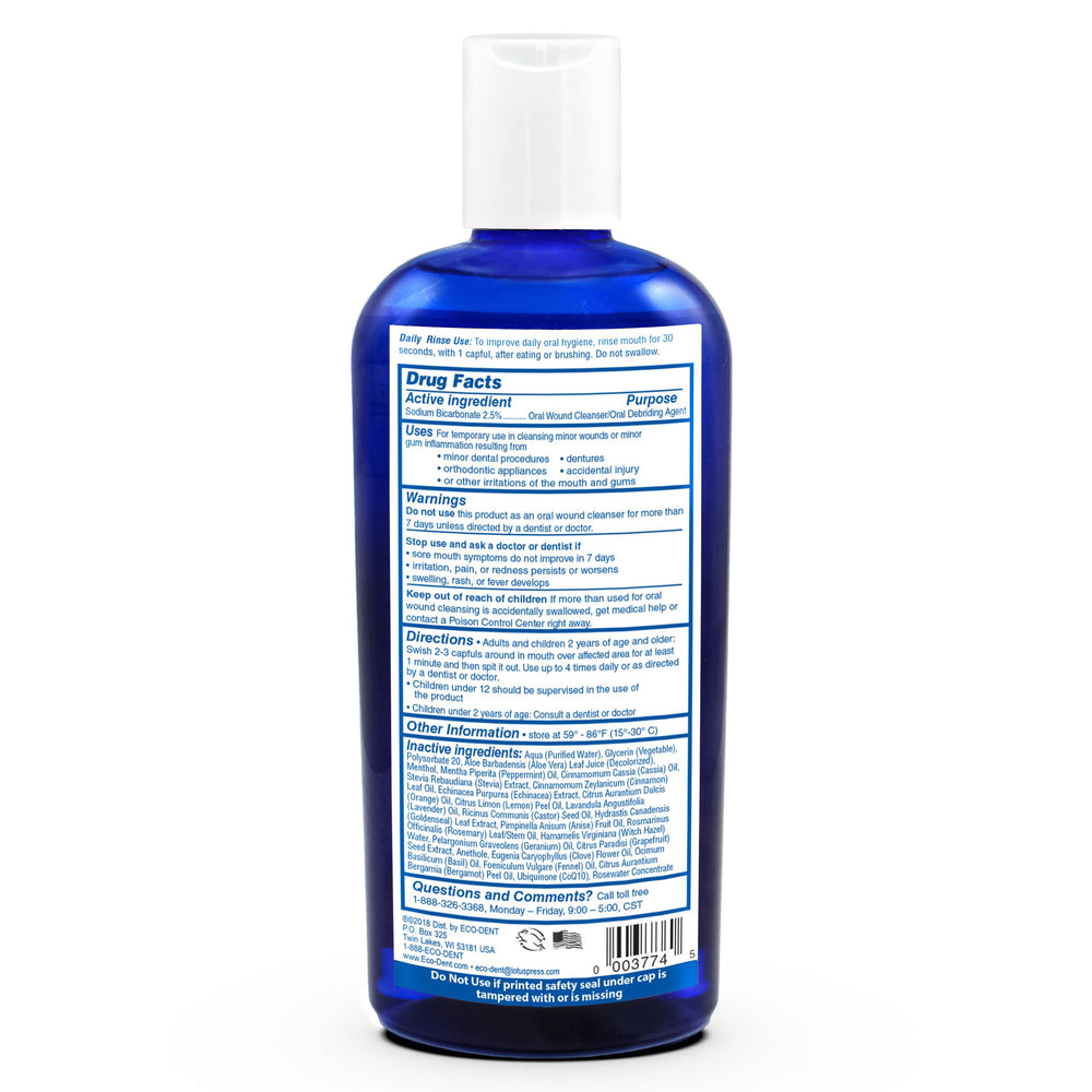 Eco-Dent Ultimate Daily Mouth Rinse, Cool Cinnamon 8 oz