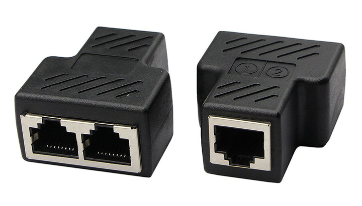 RJ45 Network Splitter Adapter - CGTime 1 RJ45 Female to