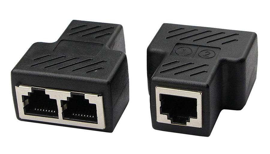 RJ45 Network Splitter Adapter - CGTime 1 RJ45 Female to