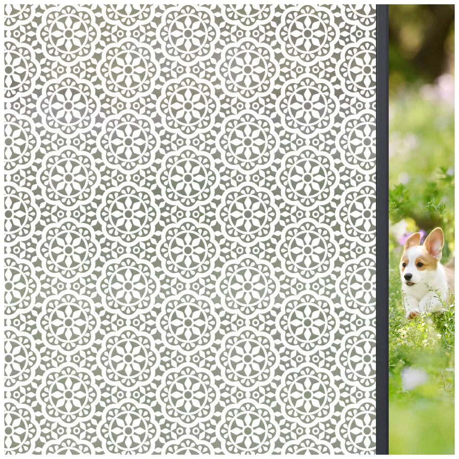 Privacy Window Film Static Cling: Frosted Glass Window 