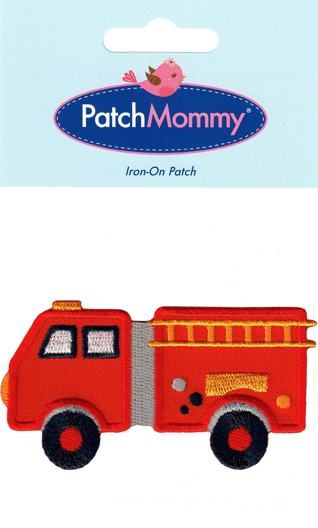Fire Truck Patch, Iron On/Sew On - Appliques for Kids Children