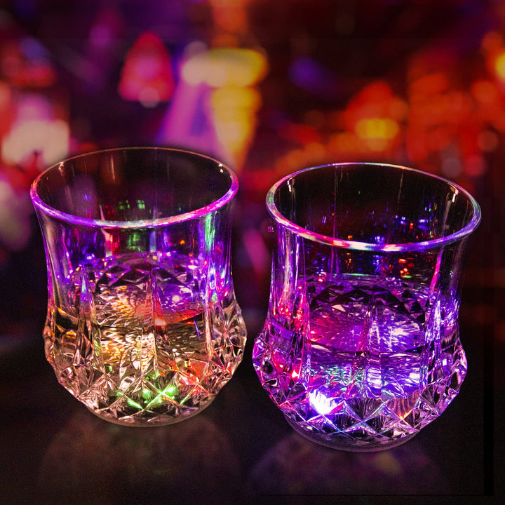2 Packs Flash Light Up Cups Liquid Activated Multicolor