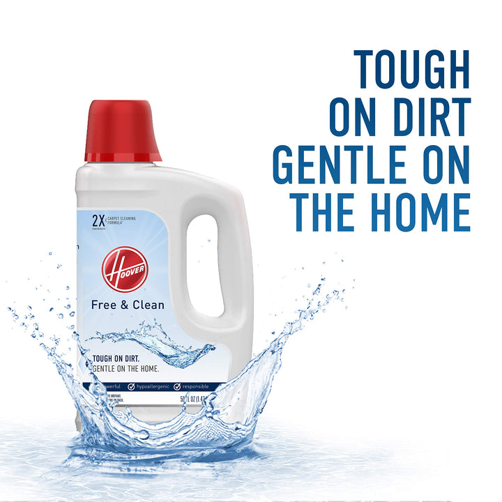 Hoover Free Deep Cleaning Carpet Shampoo Solution, 50 o