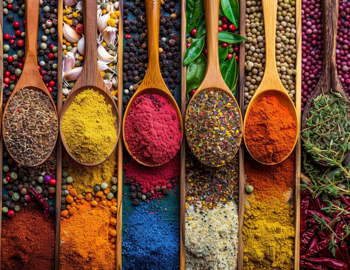 DIY 5D Full Drill Grains Spices Spoon Peppers Kitchen Square Diamond Art Painting by Number Kits for Adults &amp; Crystal Cross Stitch for Home Kitchen Wall Decoration Gift 40x30CM/16x12IN