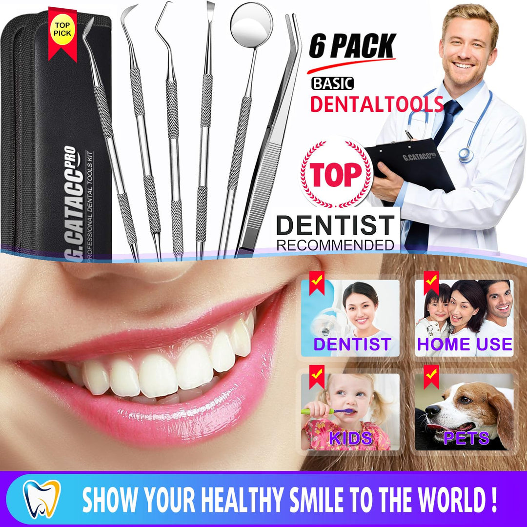 G.CATACC Dental Tools, Dental Pick Teeth Cleaning Tools