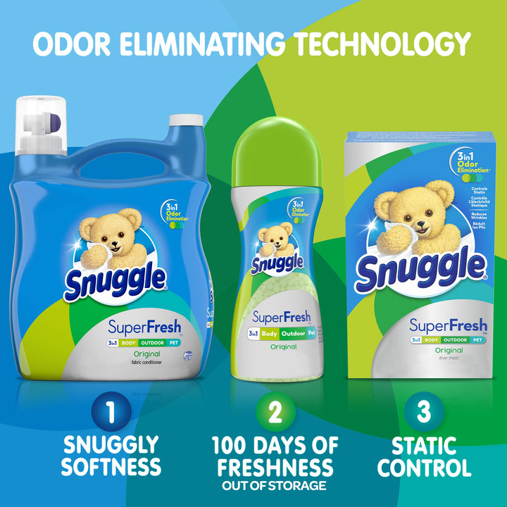 Snuggle Plus Super Fresh Fabric Softener Dryer Sheets w