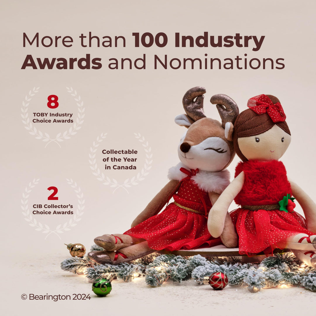 Bearington Grizwald Golden Retriever Plush, 7.5 Inch Dog Plush, Christmas Dog Stuffed Animal