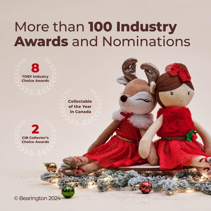 Bearington Grizwald Golden Retriever Plush, 7.5 Inch Dog Plush, Christmas Dog Stuffed Animal