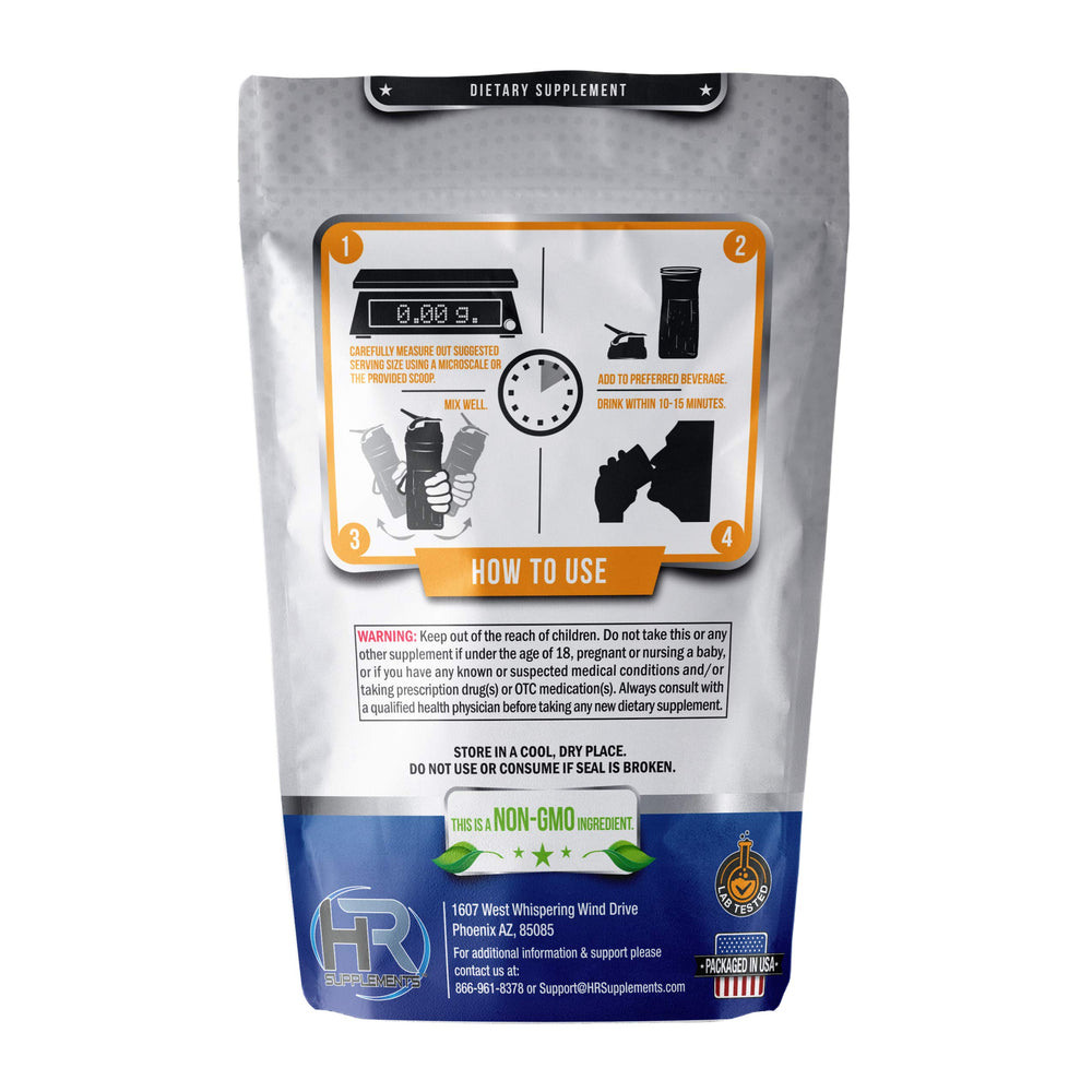 HR Supplements L-Arginine Alpha Ketoglutarate (AAKG) Powder, 500 Grams (1.1 Lbs), Unflavored, Lab-Tested, Scoop Included