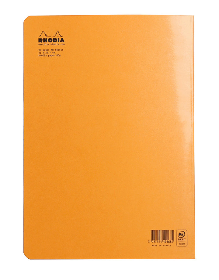 Staplebound Orange Lined Notebook 8 1/4 X 11 ¾