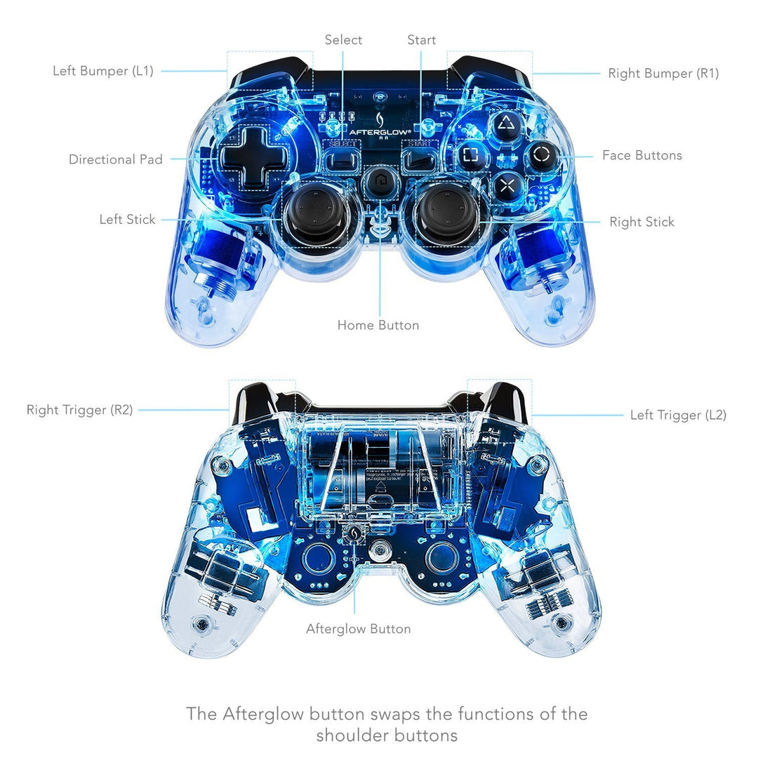 Afterglow Wireless Controller: Signature Blue - PS3