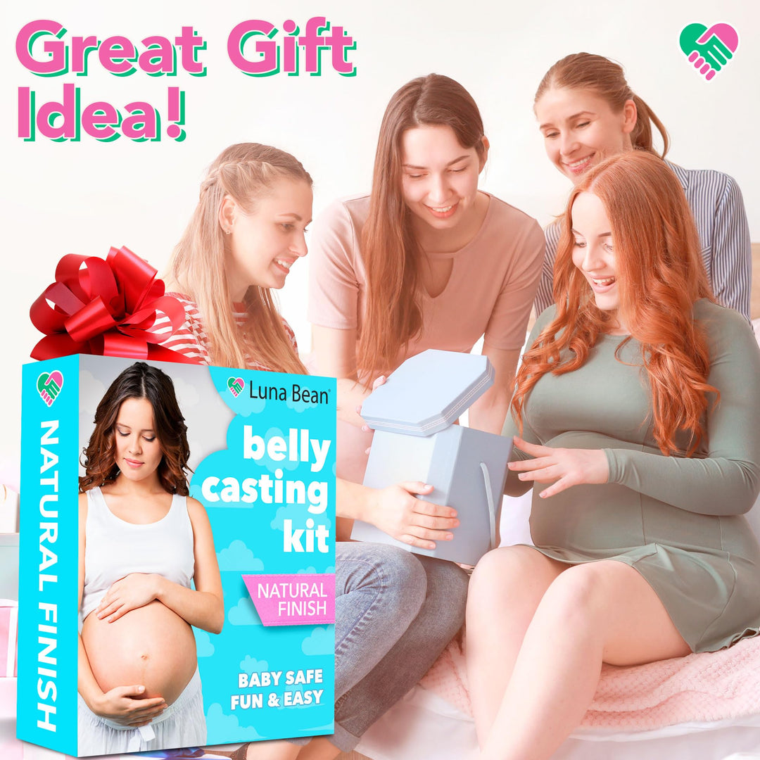 Proud Body Belly Casting Kit Pregnancy, Easy Belly Cast with Natural Finish – Gift for Expecting Mom, Baby Nursery Décor, Mothers Day Keepsake, Mom to Be Gift, Pregnant Mom Gifts