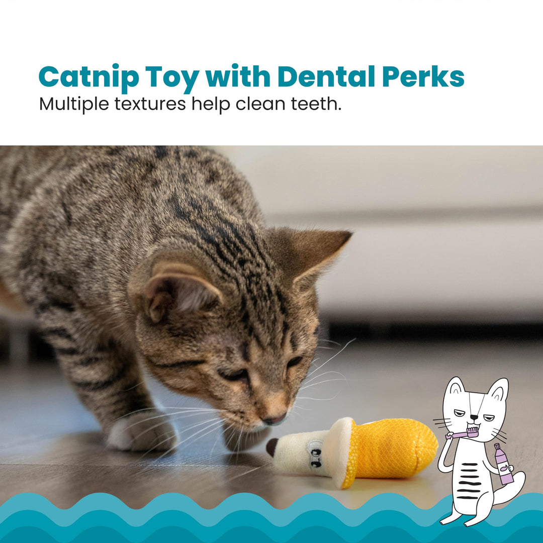 Catstages Dental Banana Catnip Cat Chew Toy